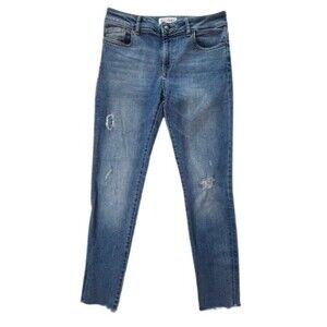 DL 1961 Margaux Jeans Womens Blue Instasculpt Ankle Skinny Stretch Distressed 28